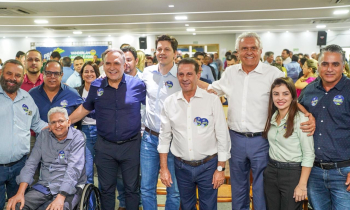 Caiado e Daniel Vilela participam de lançamento da pré-candidatura de Vanderlan à reeleição ao Senado